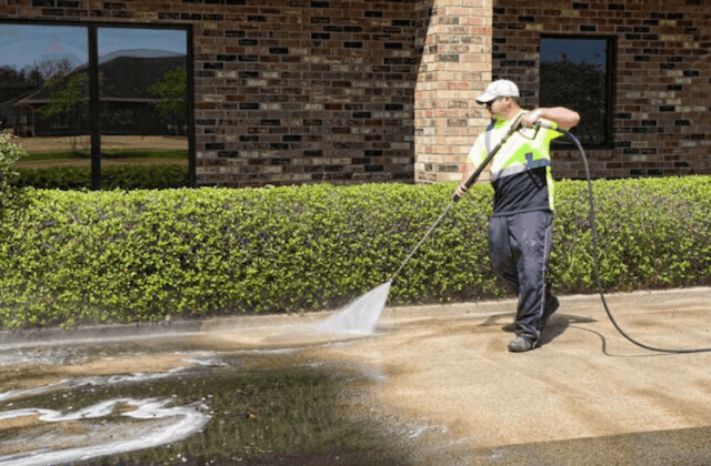 commercial concrete cleaning in league city